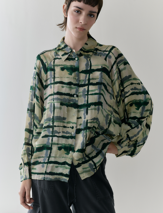 AURORA BLOUSE I Brush Moss